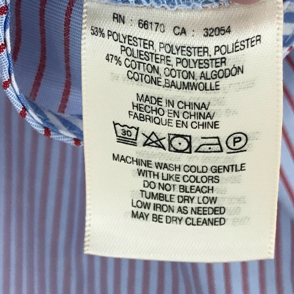 Anthropologie Maeve Striped Poplin Button Down Top - Picture 8 of 8